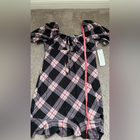 Almost Famous Stretchy Midi Pink & Black Dress XL NWT - Picture 4 of 6